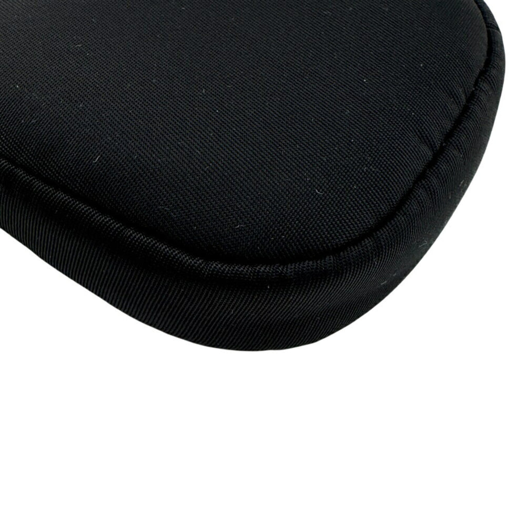 PRADA 1TT119 Key Re-Nylon Mini Triangle Pouch, Black