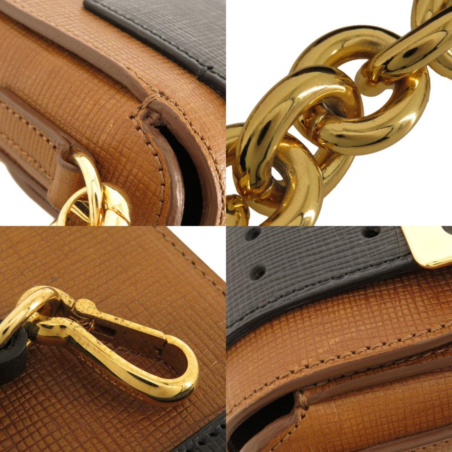 Burberry 3WAY Belt Motif Shoulder Bag Leather Women's BURBERRY