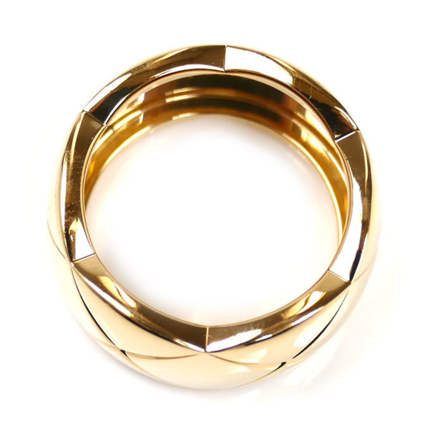 CHANEL 18KYG Yellow Gold Coco Crush Large Ring J10574 Size 13 (53cm) 11.0g Women's