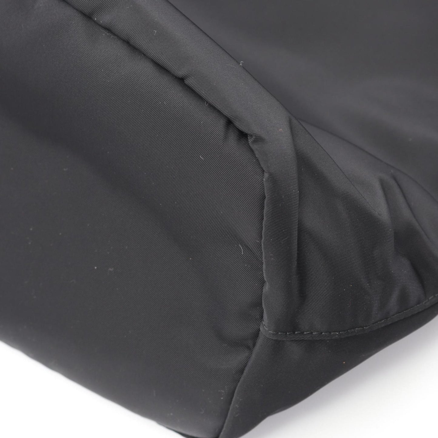 Prada TESSUTO Tote Bag in Nylon and Saffiano Leather, Black, Women's, 1BG189