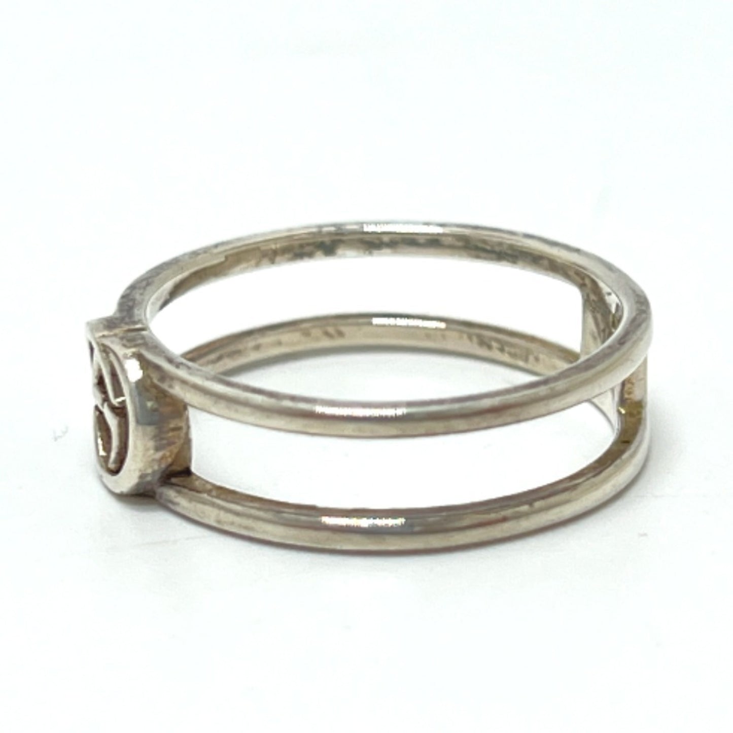 GUCCI Interlocking G Ring, SV925, Women's Silver