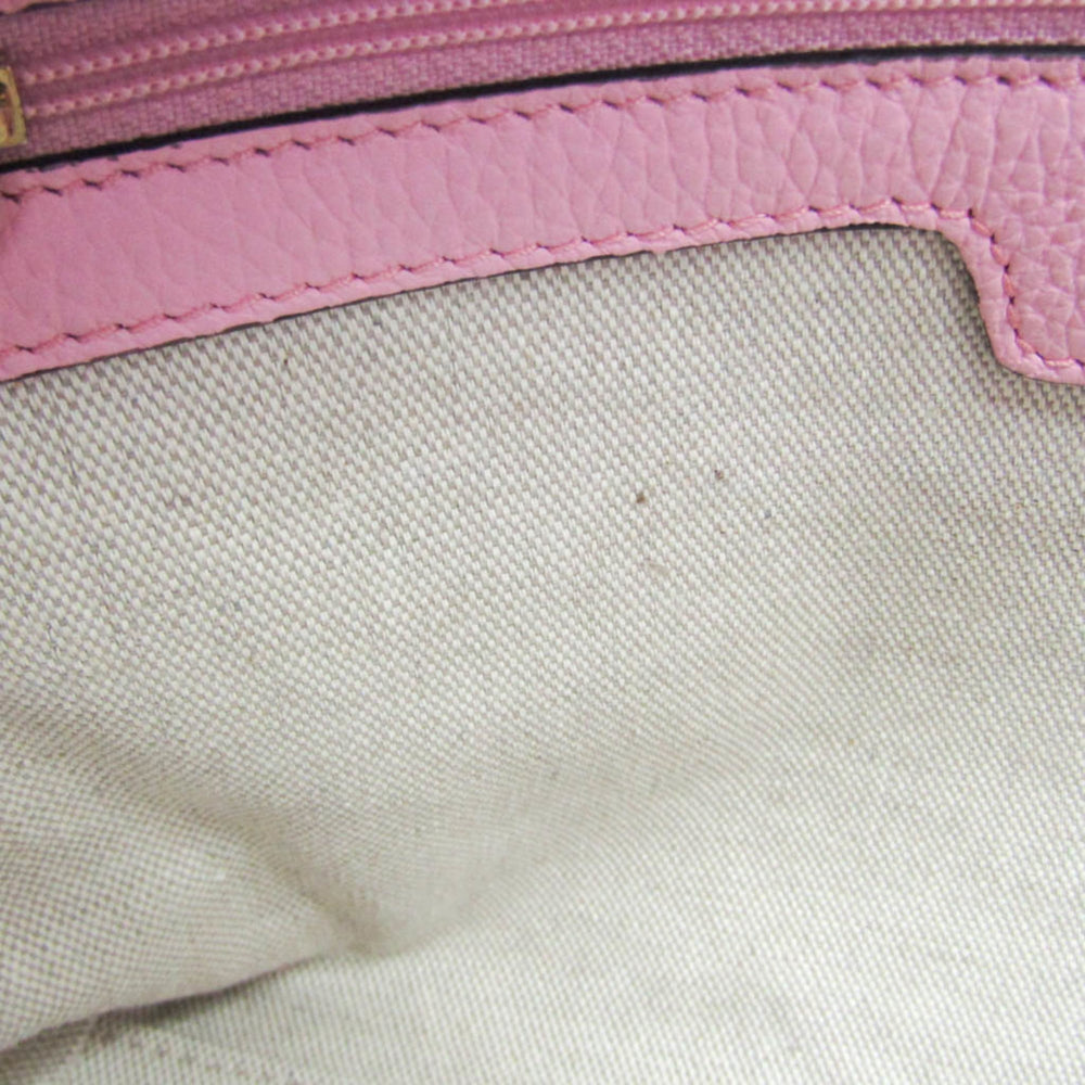 Jimmy Choo Sophia Small Men,Women Leather Studded Tote Bag Pink — Like New