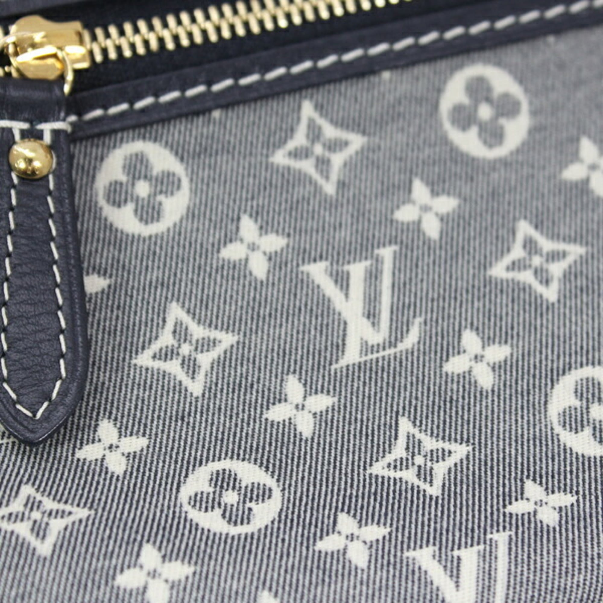 LOUIS VUITTON Mini Pochette Accessoires Monogram Idylle Canvas Navy Pouch Handbag M62998 KM3351 — Like New