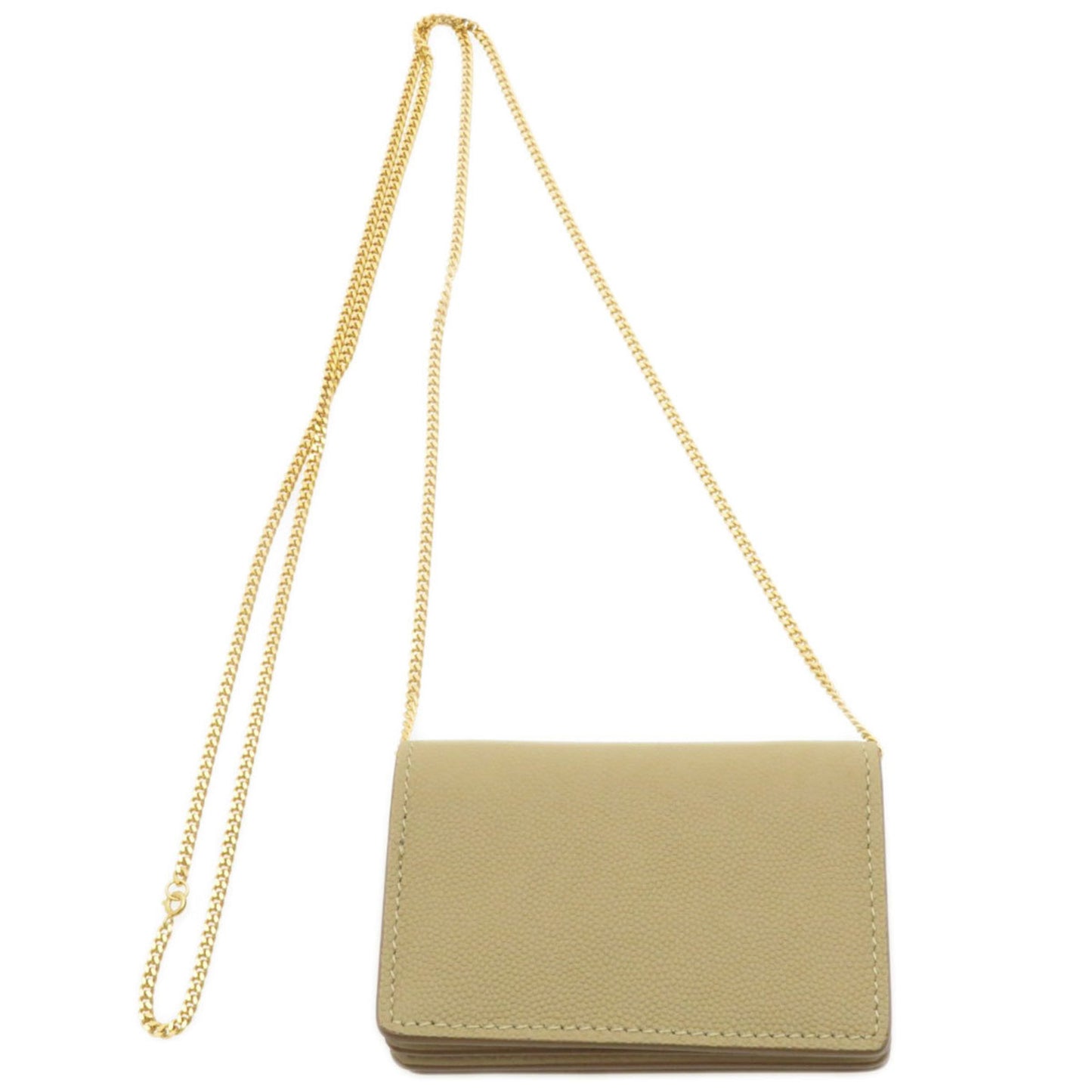 Burberry Coin Chain Wallet Wallet/Coin Case Calf Leather Women's