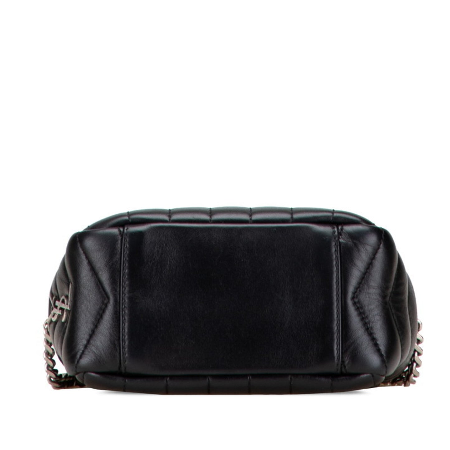 Saint Laurent Lulu Bowling Chain Shoulder Bag 457588 Black Leather Women's SAINT LAURENT