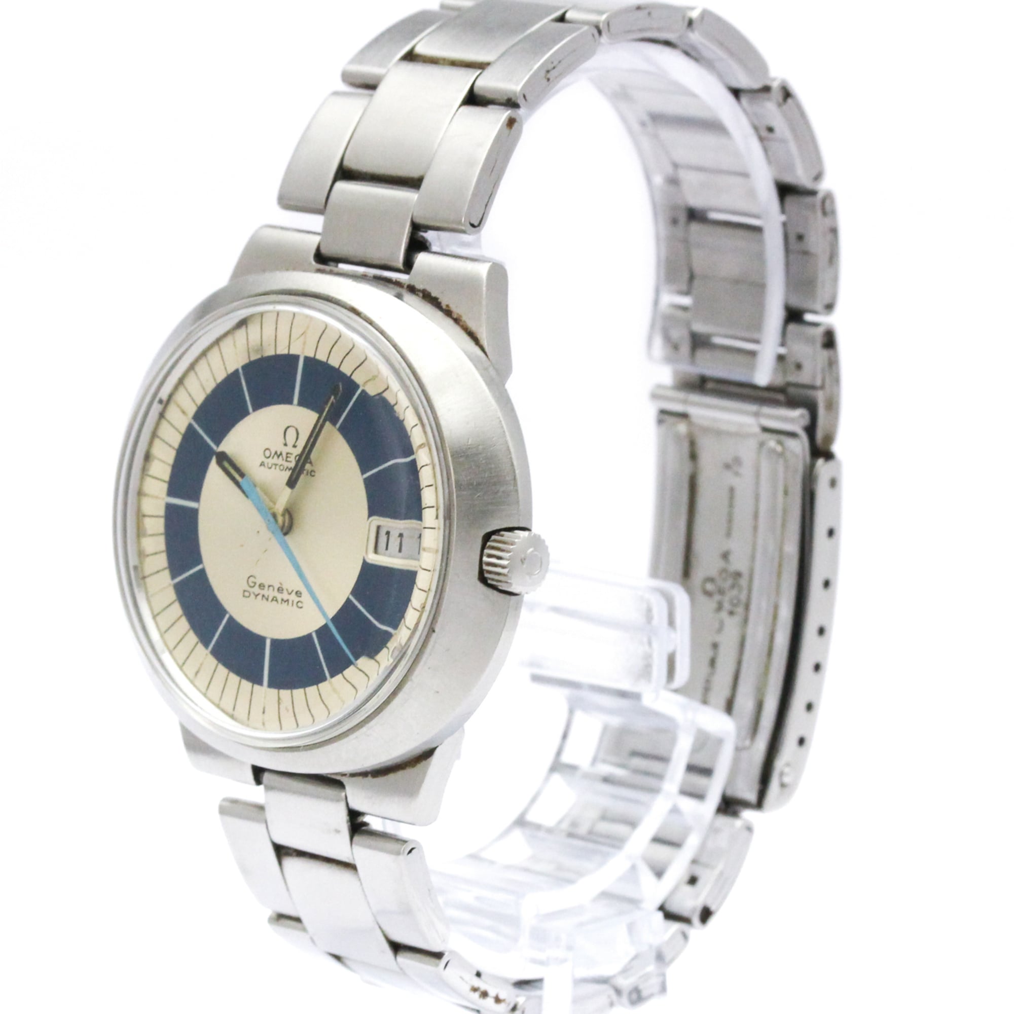 OMEGA Geneve Dynamic Cal 565 teel Automatic Watch 166.039 Vintage — Good