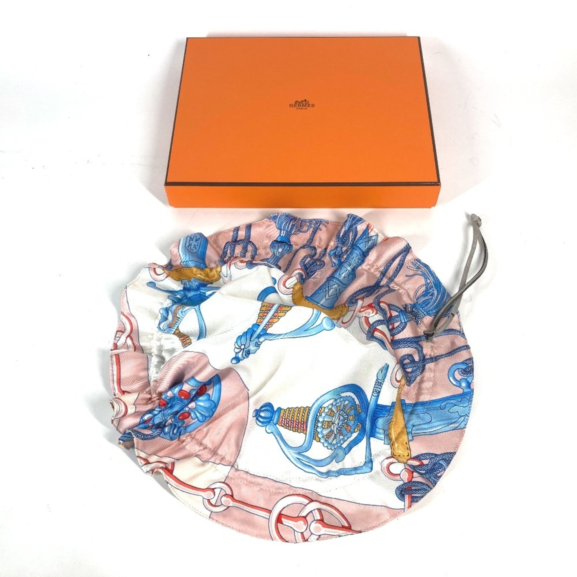 HERMES Petith Coin Pouch Reversible Silk Women's Pink E-240920-5 — New - Store Return