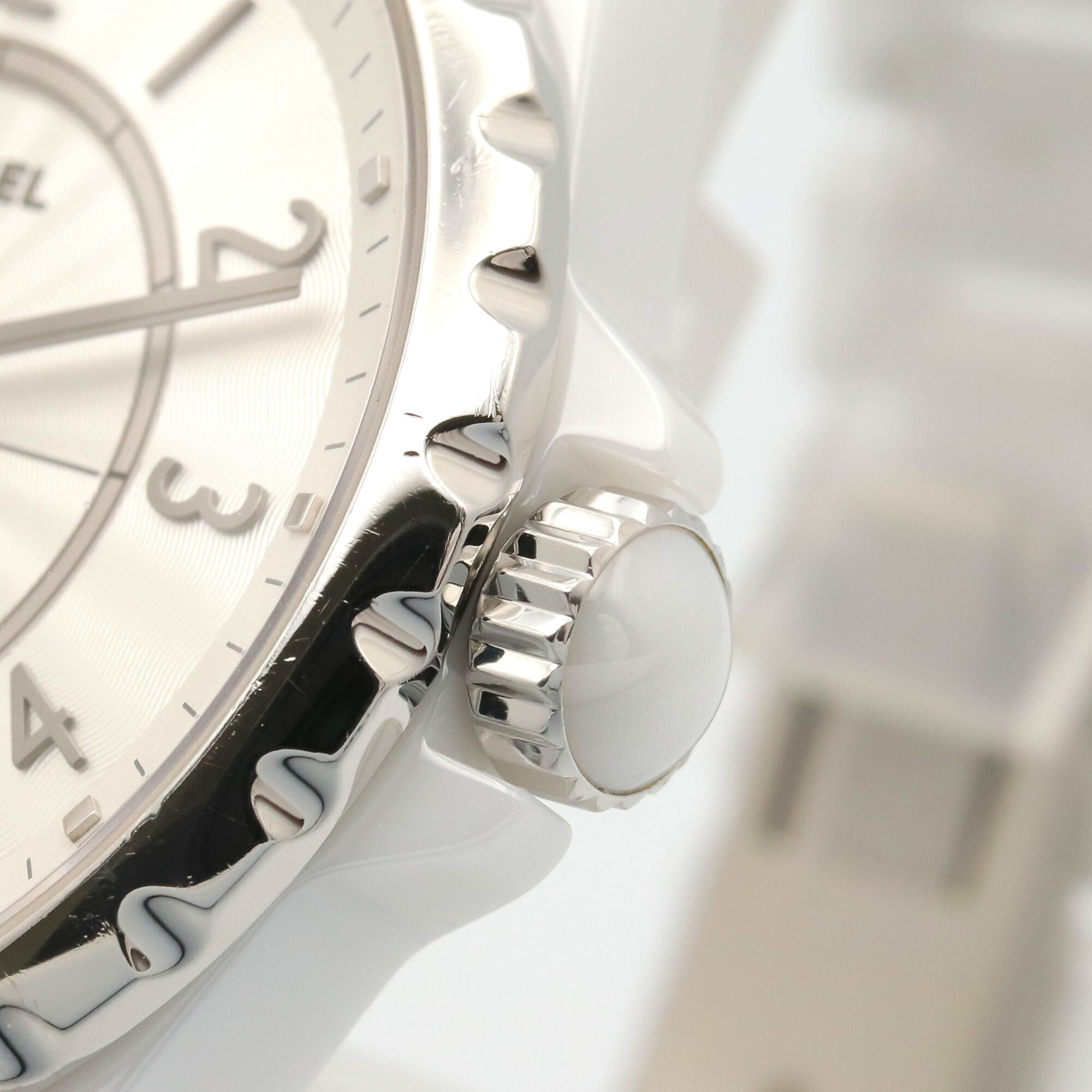 Chanel J12-365 Ceramic Men's Watch, White (H3837) — Very Good