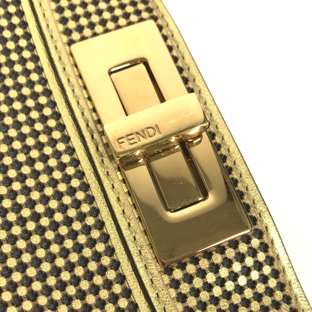 Fendi 8BN321 Versace VERSACE collaboration 2WAY Shoulder Bag Hand Bag Gold pink — Like New