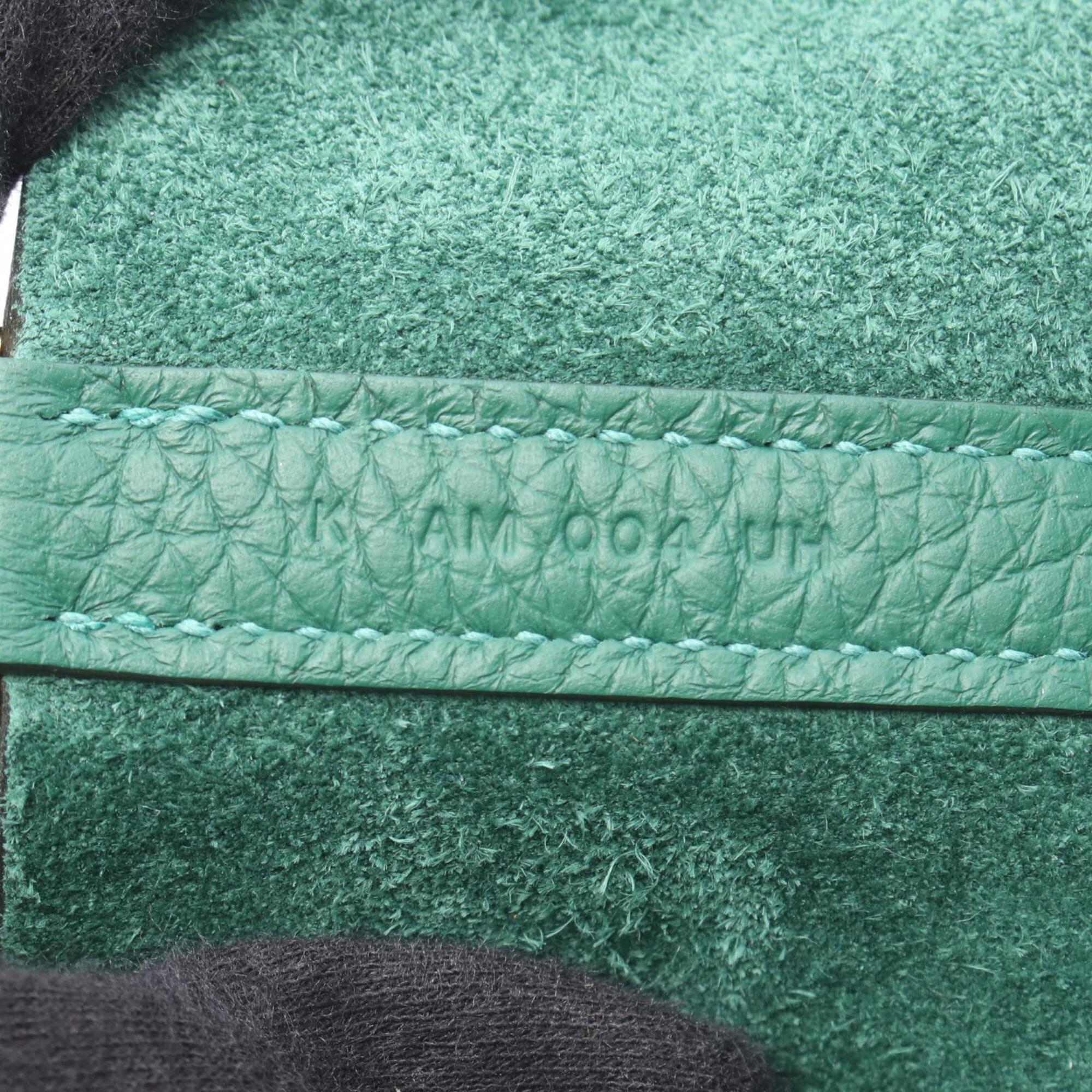 Hermes Picotin Lock Eclat PM Handbag, Leather, Taurillon Clemence, Veau Swift, Women's, Green, Vert Moyen, Peppermint — New - Store Return