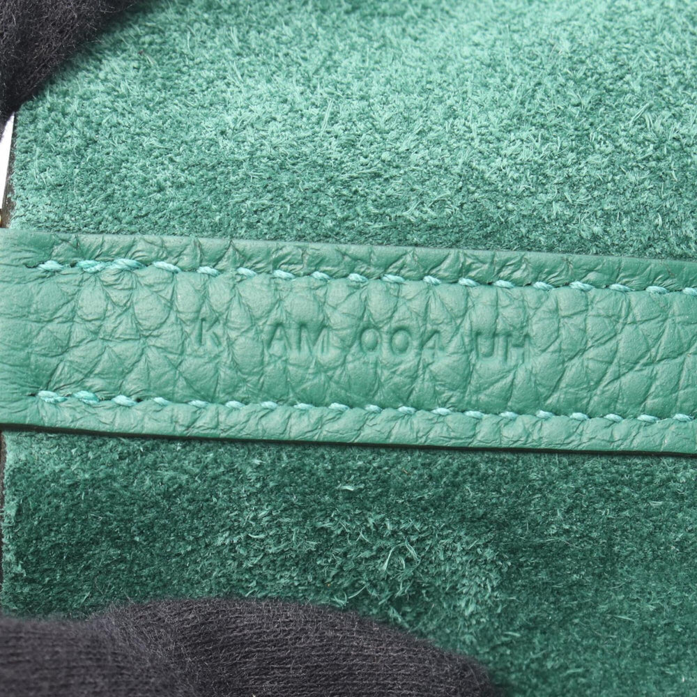 Hermes Picotin Lock Eclat PM Handbag, Leather, Taurillon Clemence, Veau Swift, Women's, Green, Vert Moyen, Peppermint — New - Store Return