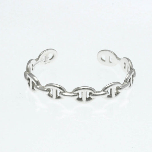 Hermes Chaine D'Ancre Silver 925 No Stone Bangle Silver