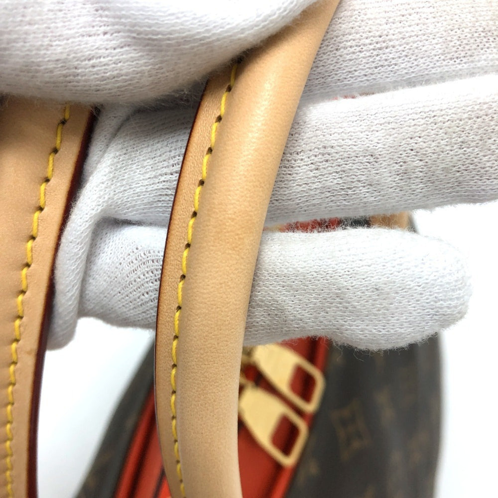 LOUIS VUITTON M41148 Pallas 2WAY Bag Shoulder Handbag Monogram Canvas Women's Brown — Like New