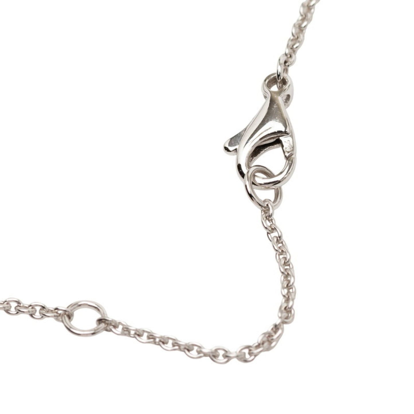 Louis Vuitton Pendant Necklace PM Diamond Q93214 Silver 18K White Gold Women's LOUIS VUITTON