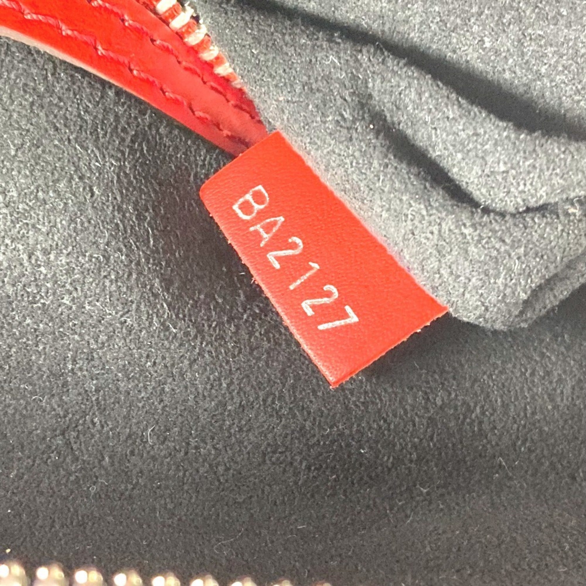 LOUIS VUITTON M53419 Epi Leather x Supreme Collaboration Keepall Bandoulière 45 Travel Bag, Boston Men's, Red, Like New — Like New