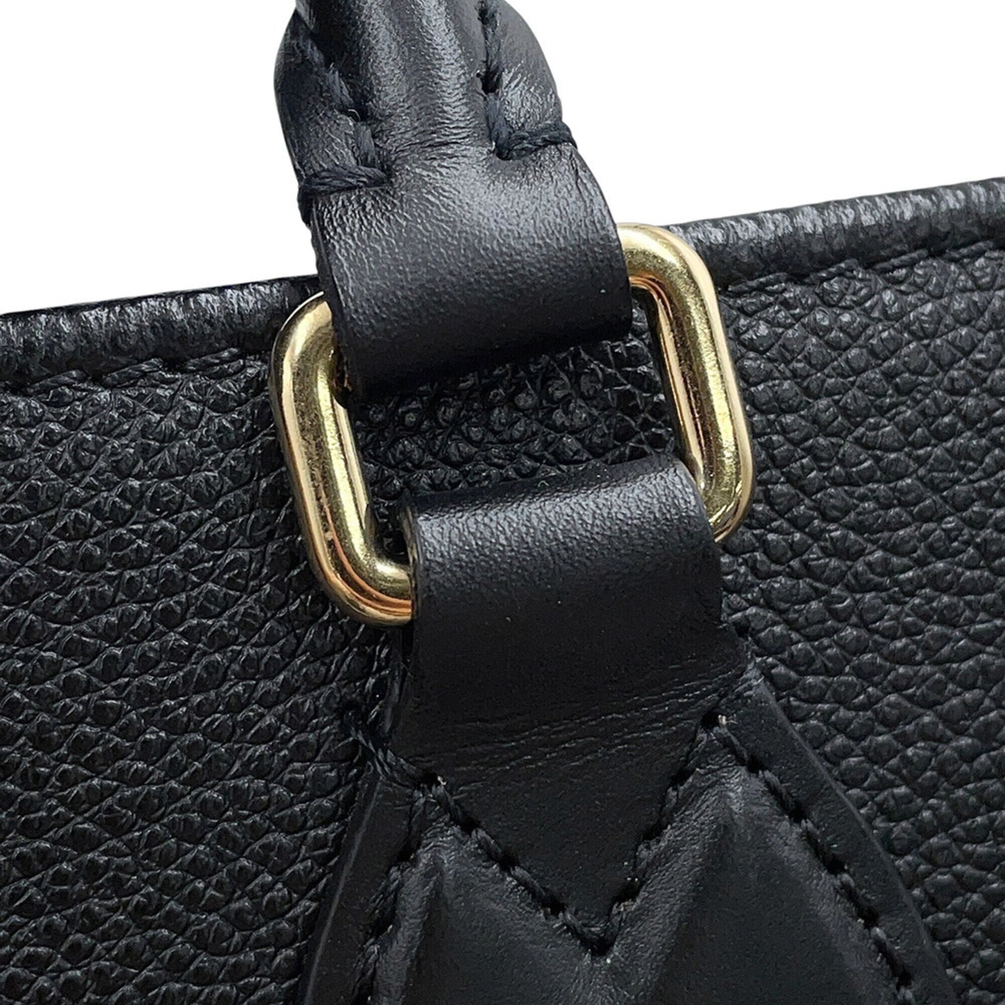 Louis Vuitton Monogram Empreinte OnTheGo GM Tote Bag M44925, Handbag, 2-way Shoulder Bag, Black, Monogram, LOUIS VUITTON — Like New