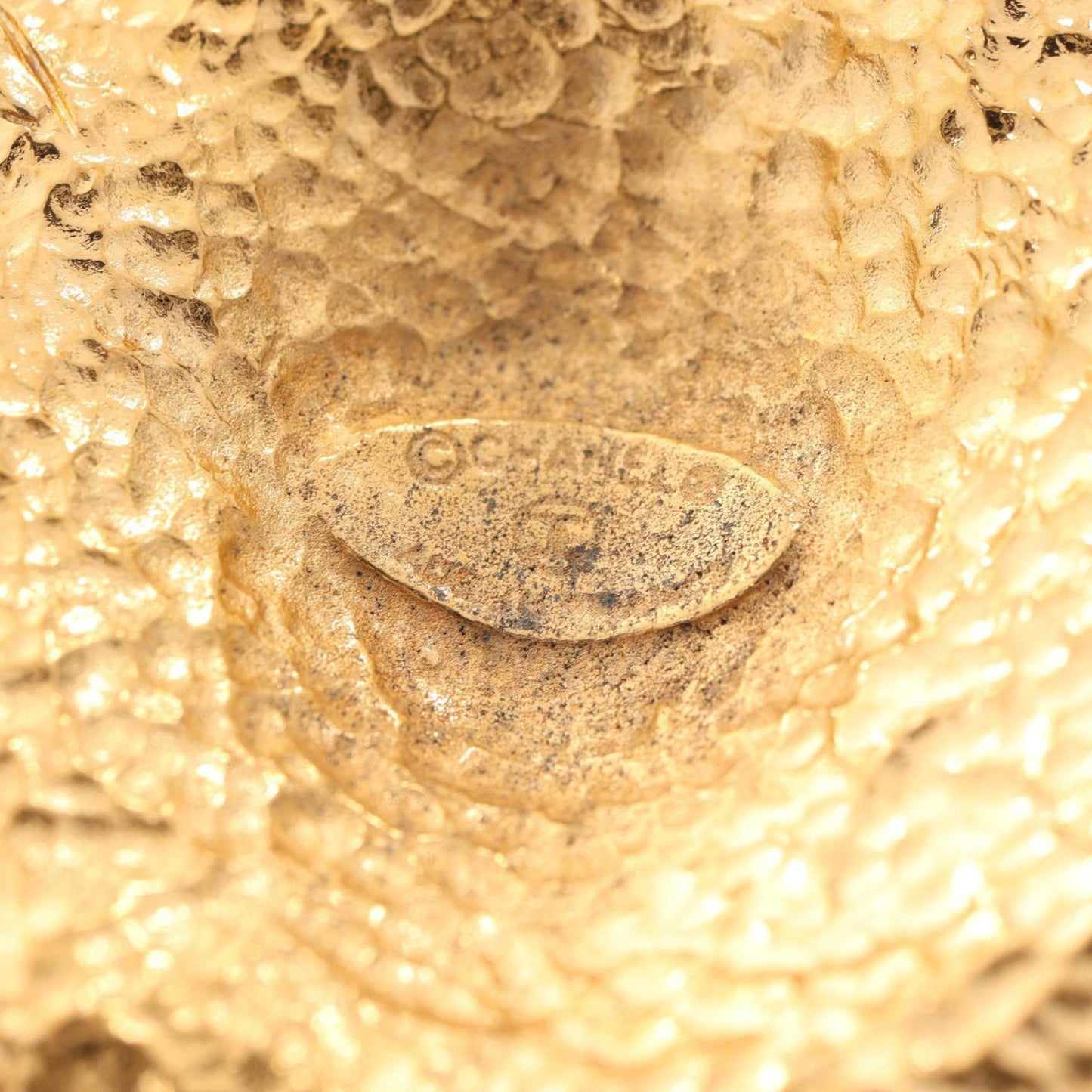 CHANEL Coco Mark Lion Necklace Jewelry GP (Gold Plated) Women's Gold