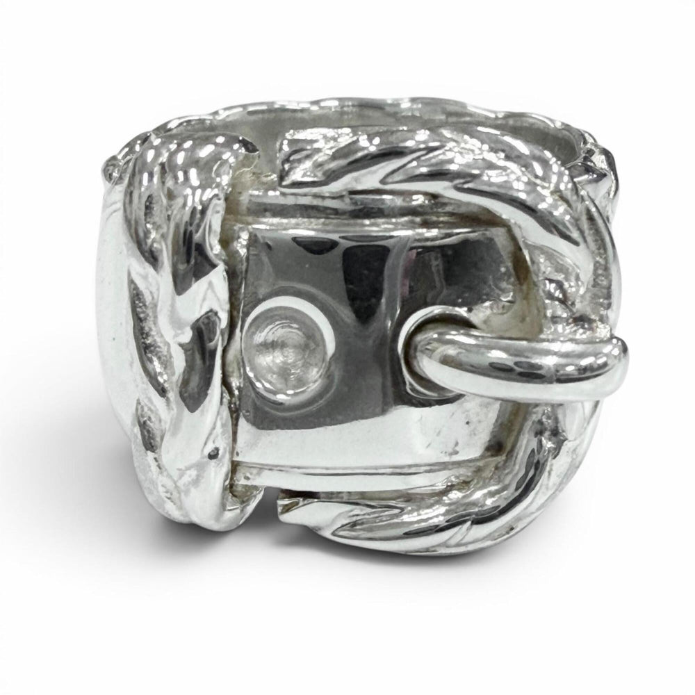 HERMES Vintage Diane 925 Ring, Silver, Weight 11.41g, Men's/Women's Accessory — Like New