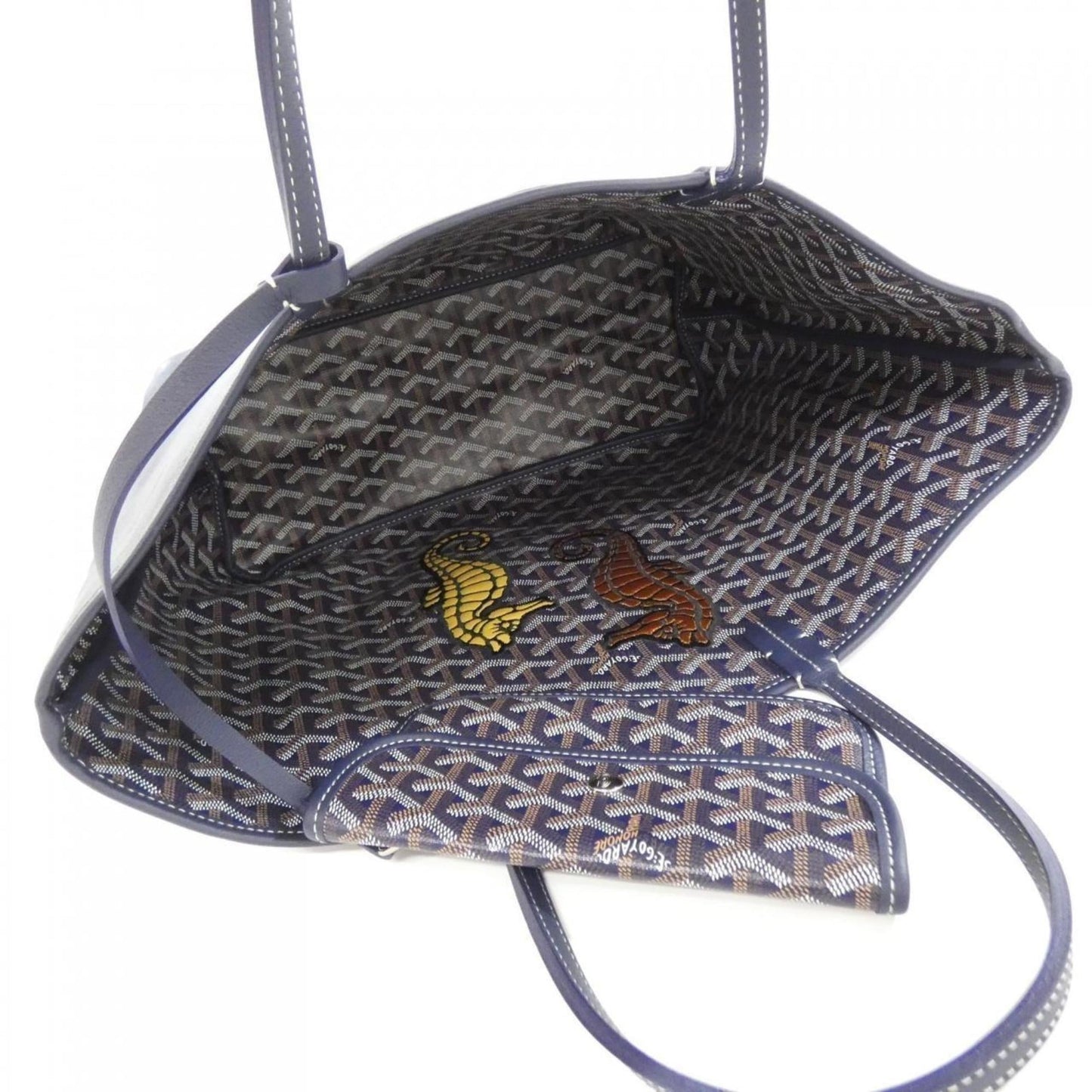 Goyard Ange Seahorse Embroidery PM Handbag