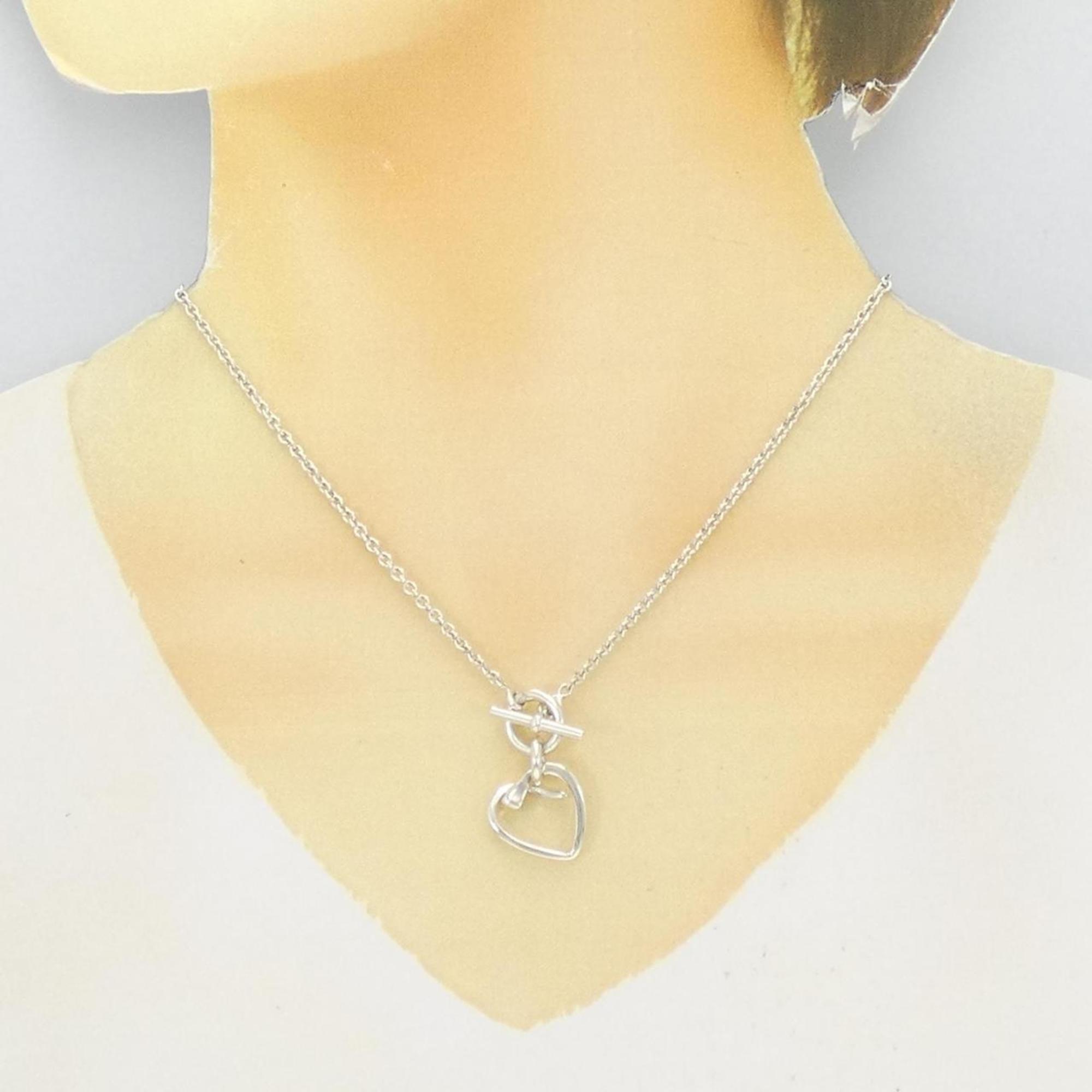 Hermes 925 heart necklace — Like New