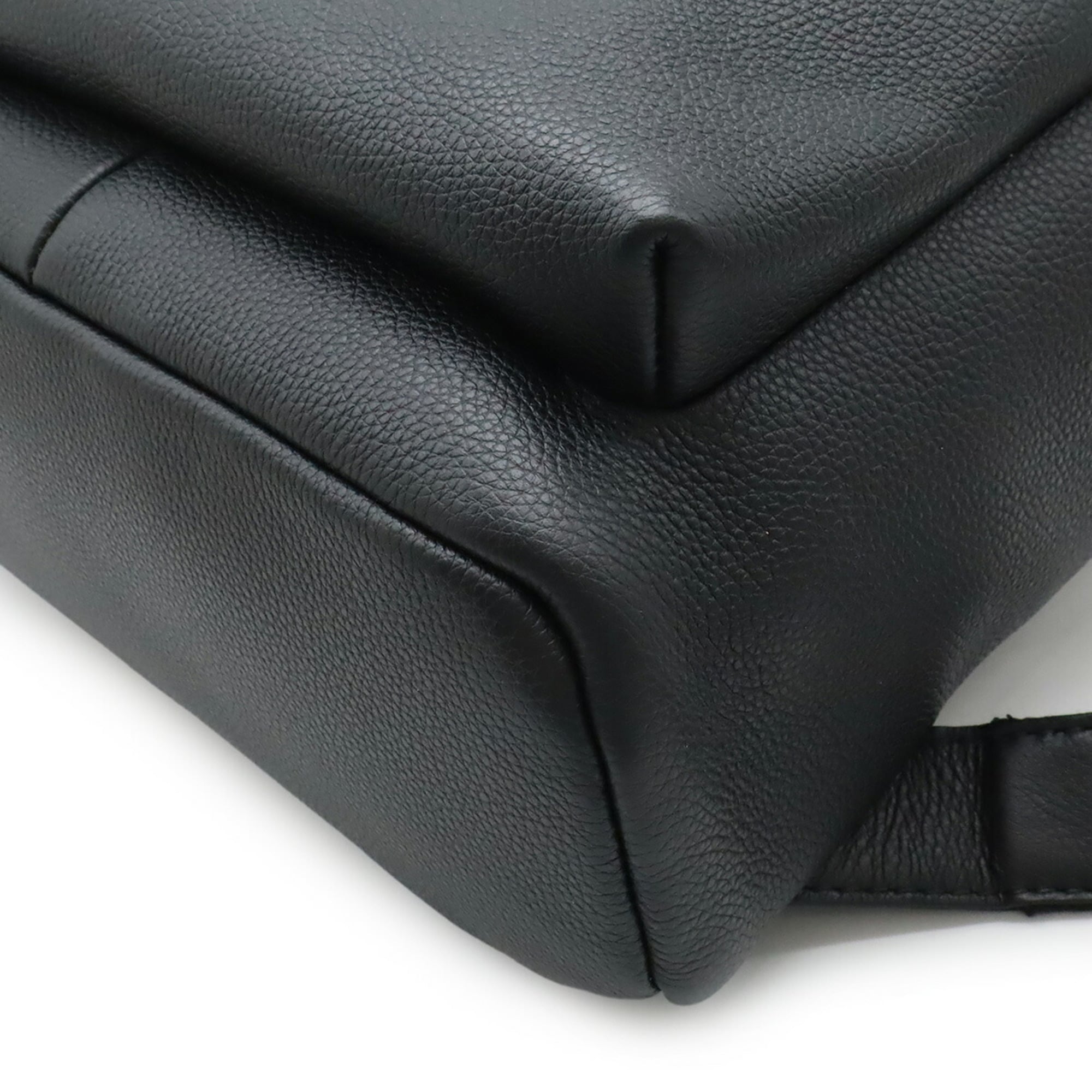 LOEWE Anagram Military Backpack in Black Leather (B553J18X01)