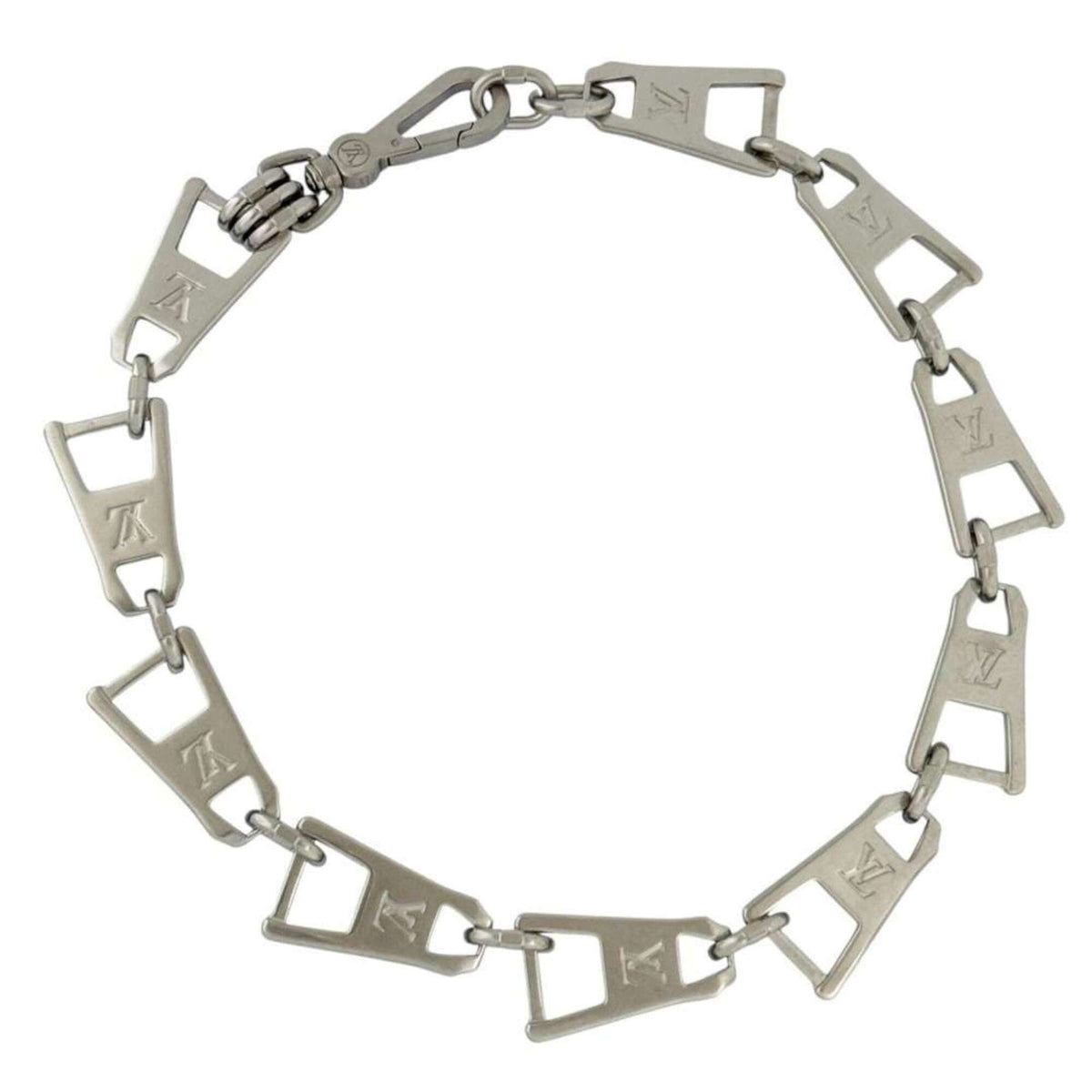 Louis Vuitton Men's Chain Link Necklace LV Zip 2021 — Like New