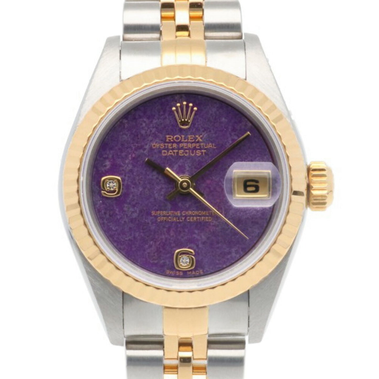 Rolex Datejust Oyster Perpetual Watch Stainless Steel 79173 Automatic Ladies ROLEX A Series 1998-1999 2P Diamond Dial Sugilite Overhauled