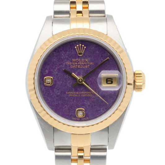 Rolex Datejust Oyster Perpetual Watch Stainless Steel 79173 Automatic Ladies ROLEX A Series 1998-1999 2P Diamond Dial Sugilite Overhauled