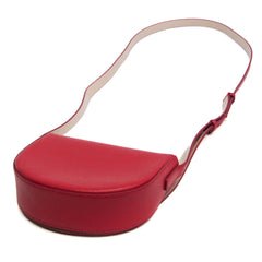 Salvatore Ferragamo Gancini AU-22 D522 Women's Leather Shoulder Bag Red Color — Like New