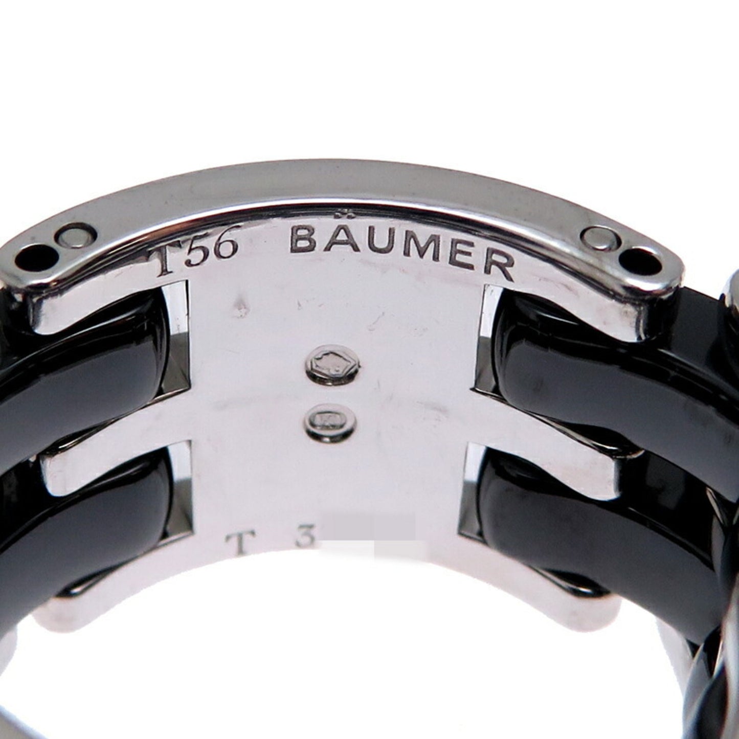 Chanel #56 Ultra Diamond Large Men's Ring, 750 White Gold, Size 15.5