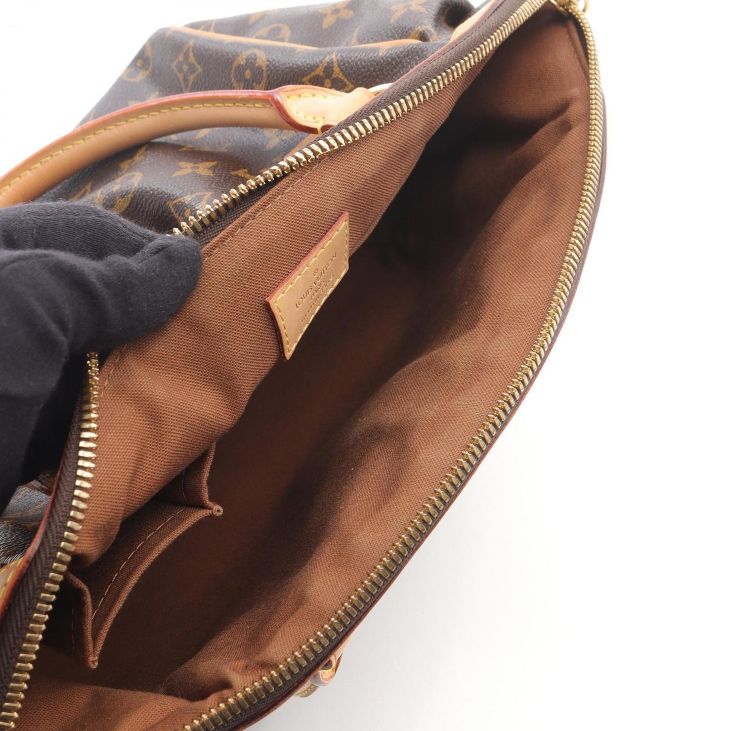 Louis Vuitton Tivoli PM Handbag, Coated Canvas and Leather, Monogram, Women's, Brown, M40143