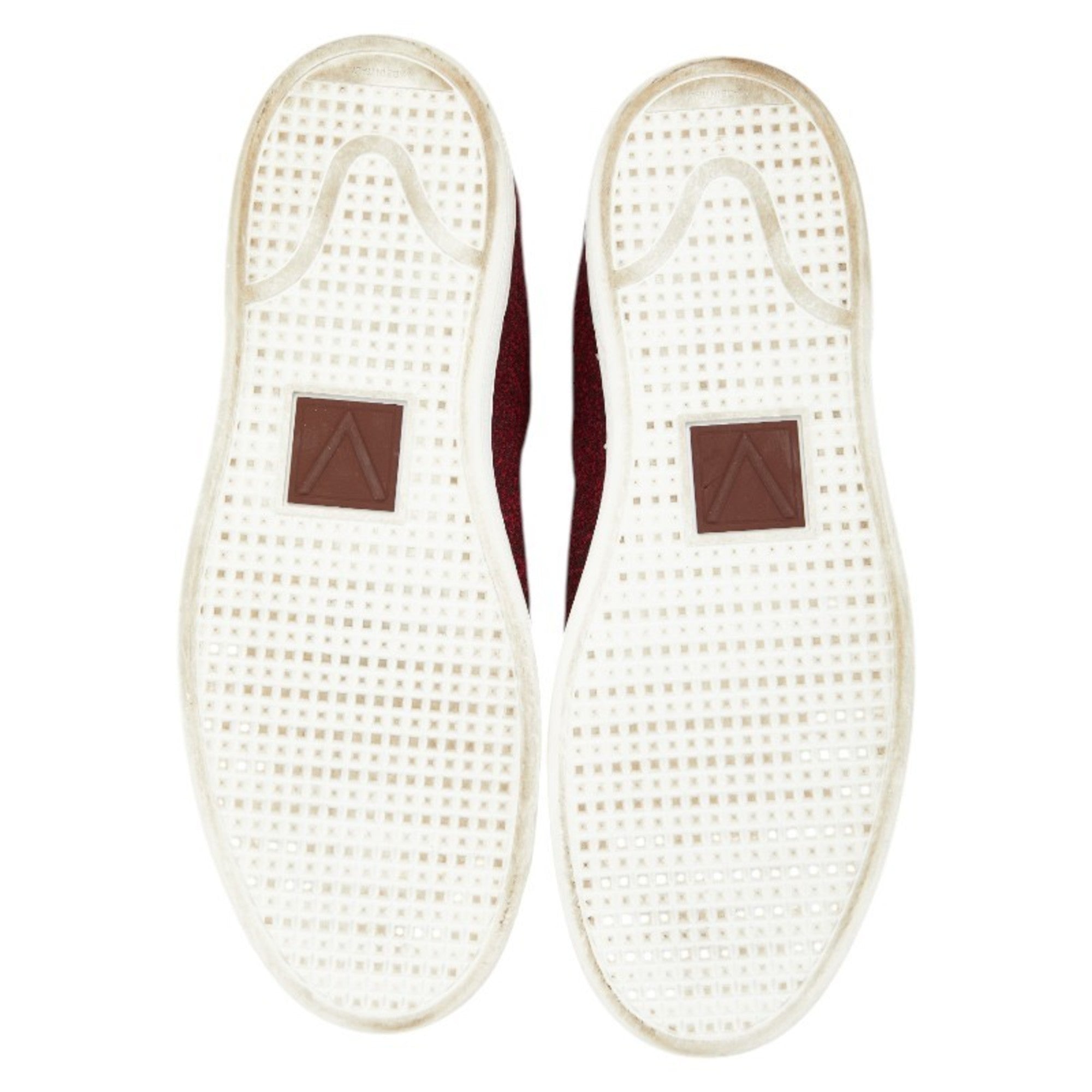 Louis Vuitton low-top sneakers, size 6 1 2, red canvas and leather, women's LOUIS VUITTON