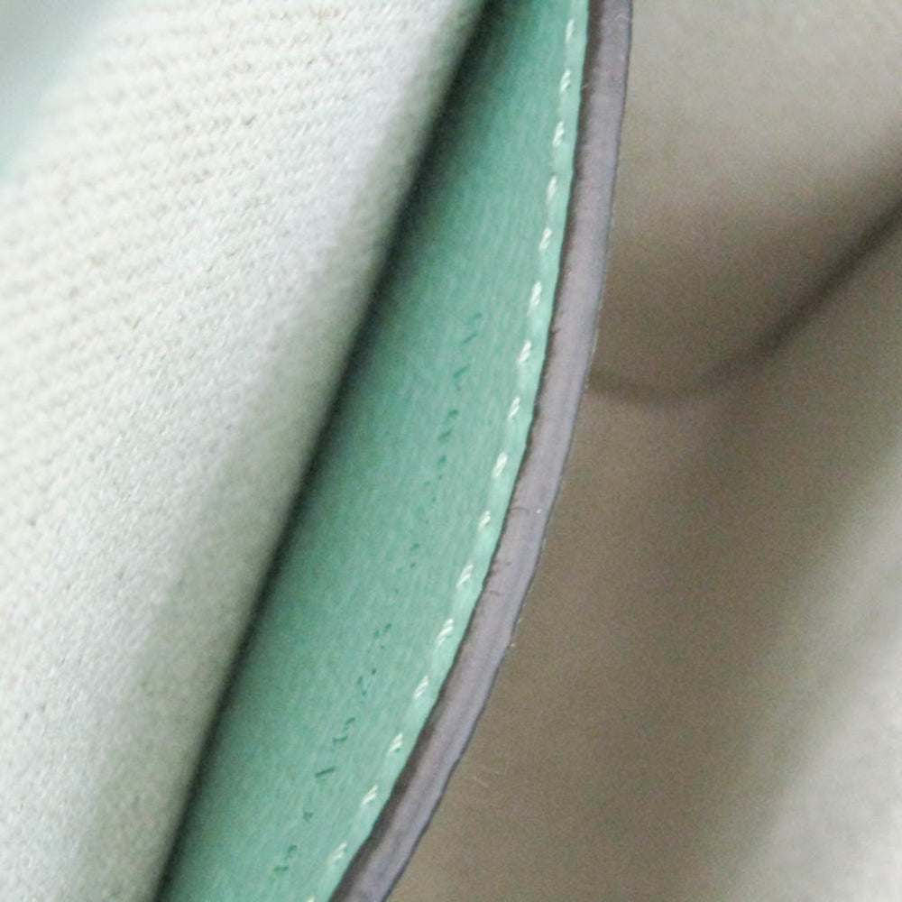 Gucci Jumbo GG 671623 Women's Canvas,Leather Handbag,Shoulder Bag Beige,Light Green — Like New