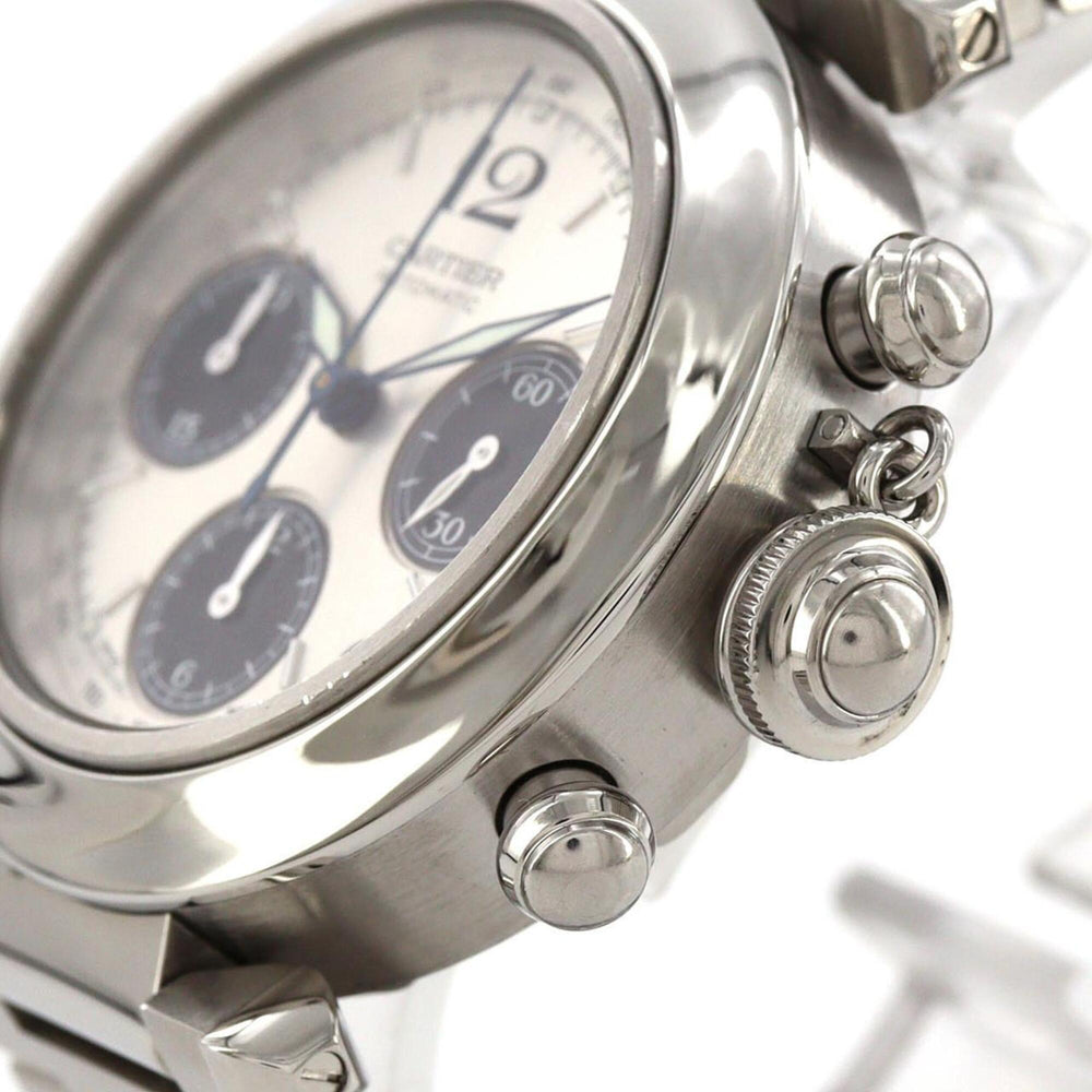 Cartier Pasha C Chronograph W31048M7 Stainless Steel Automatic Watch — Very Good