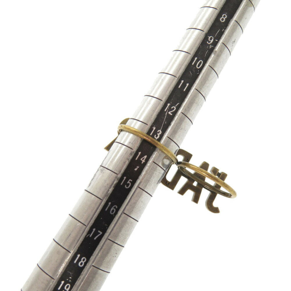 Like new Christian Dior J'ADIOR double finger ring, metal, size M, gold, 1284 — Like New