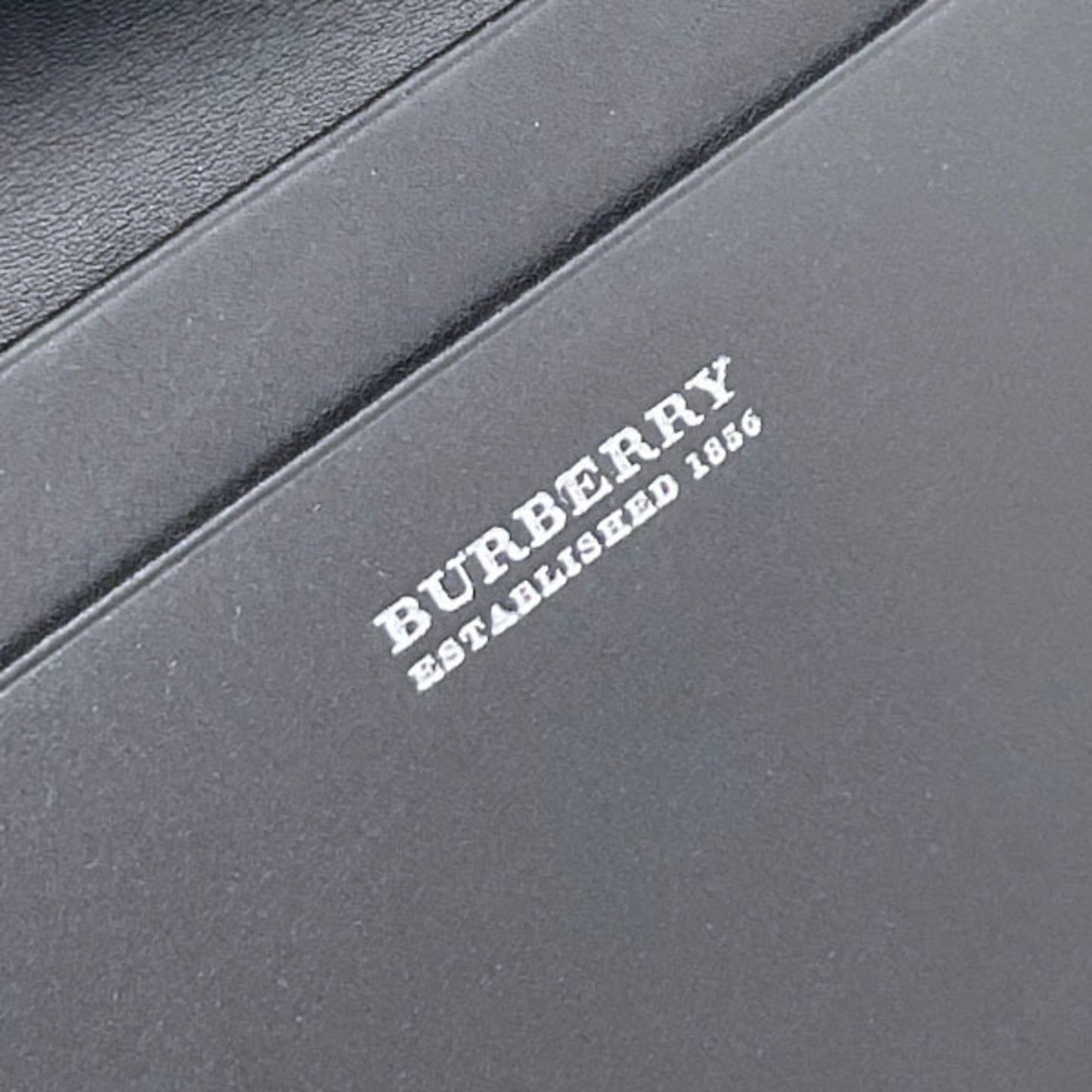 Burberry Check Bifold Wallet in PVC and Leather, Dark Gray Black. Men's NMMN-15825.