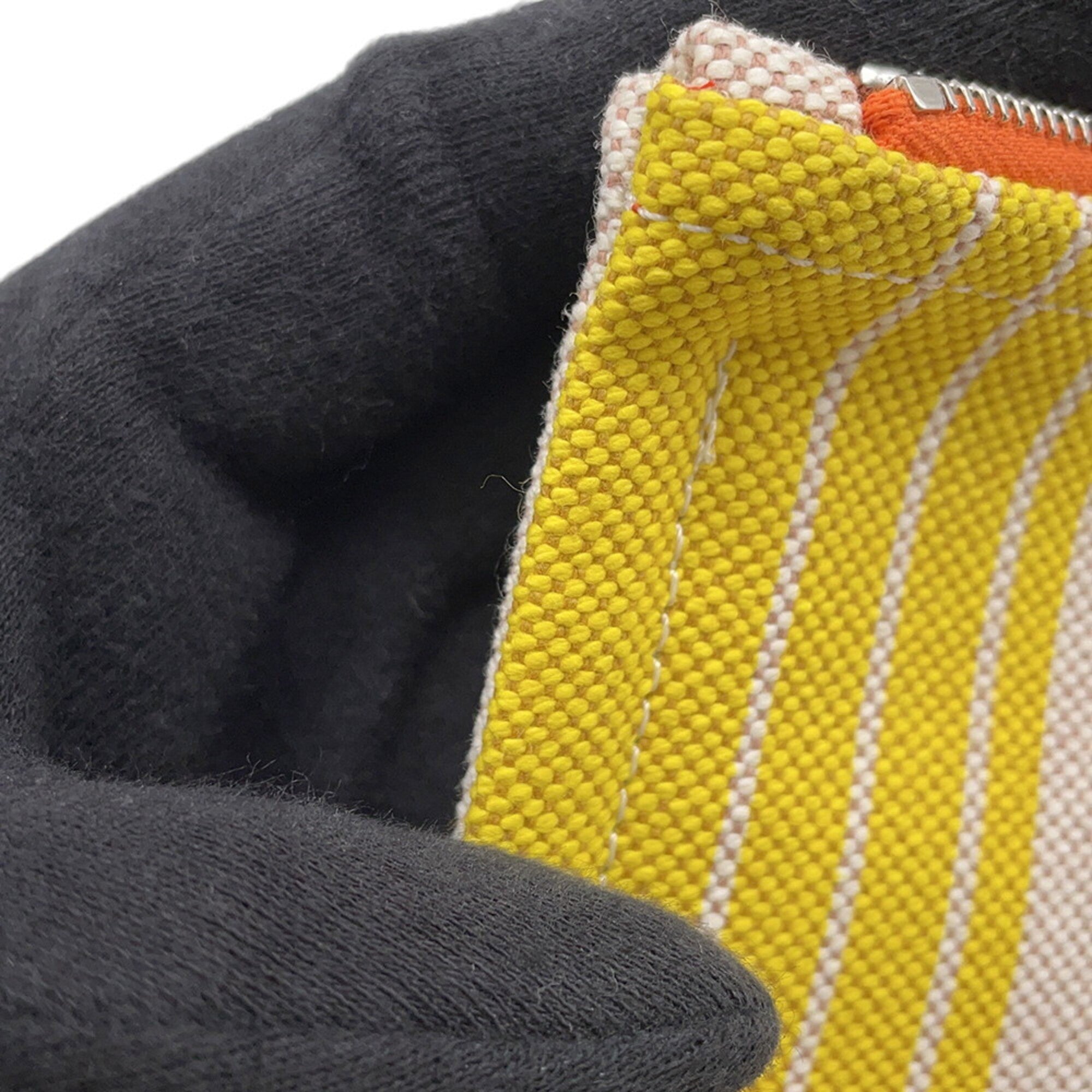 Hermes Flat Pouch Maillon Marin Cotton HERMES — Like New