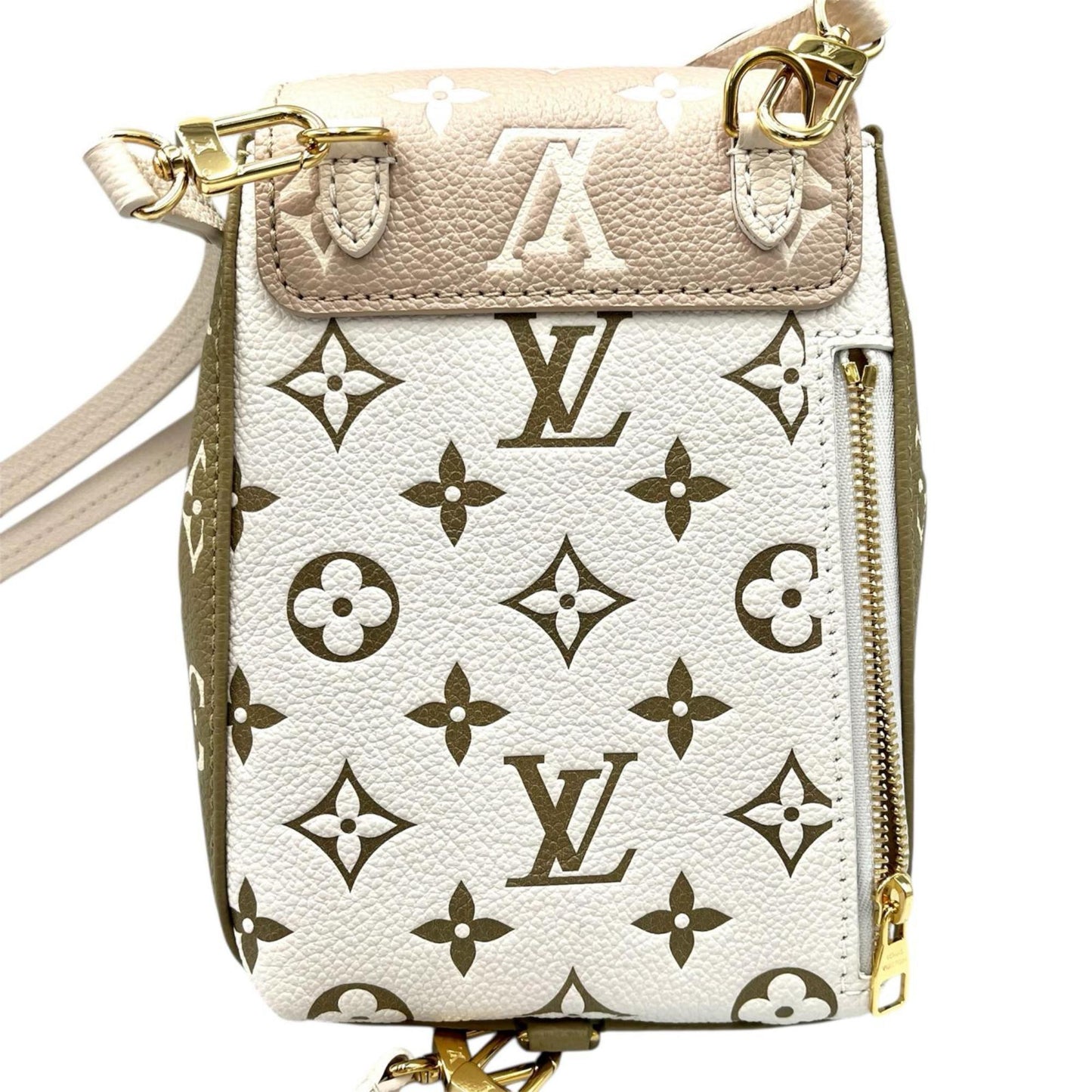 Louis Vuitton Tiny Backpack M81351 Monogram Empreinte Khaki/White Women's