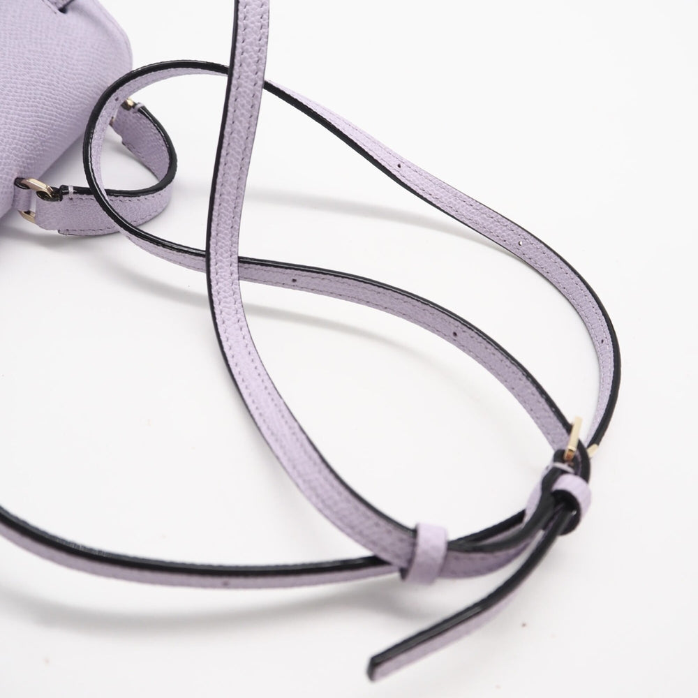 Valextra Iside Belt Mini Bag SGES0061028 Shoulder Purple Calf Leather Women's — New - Store Return