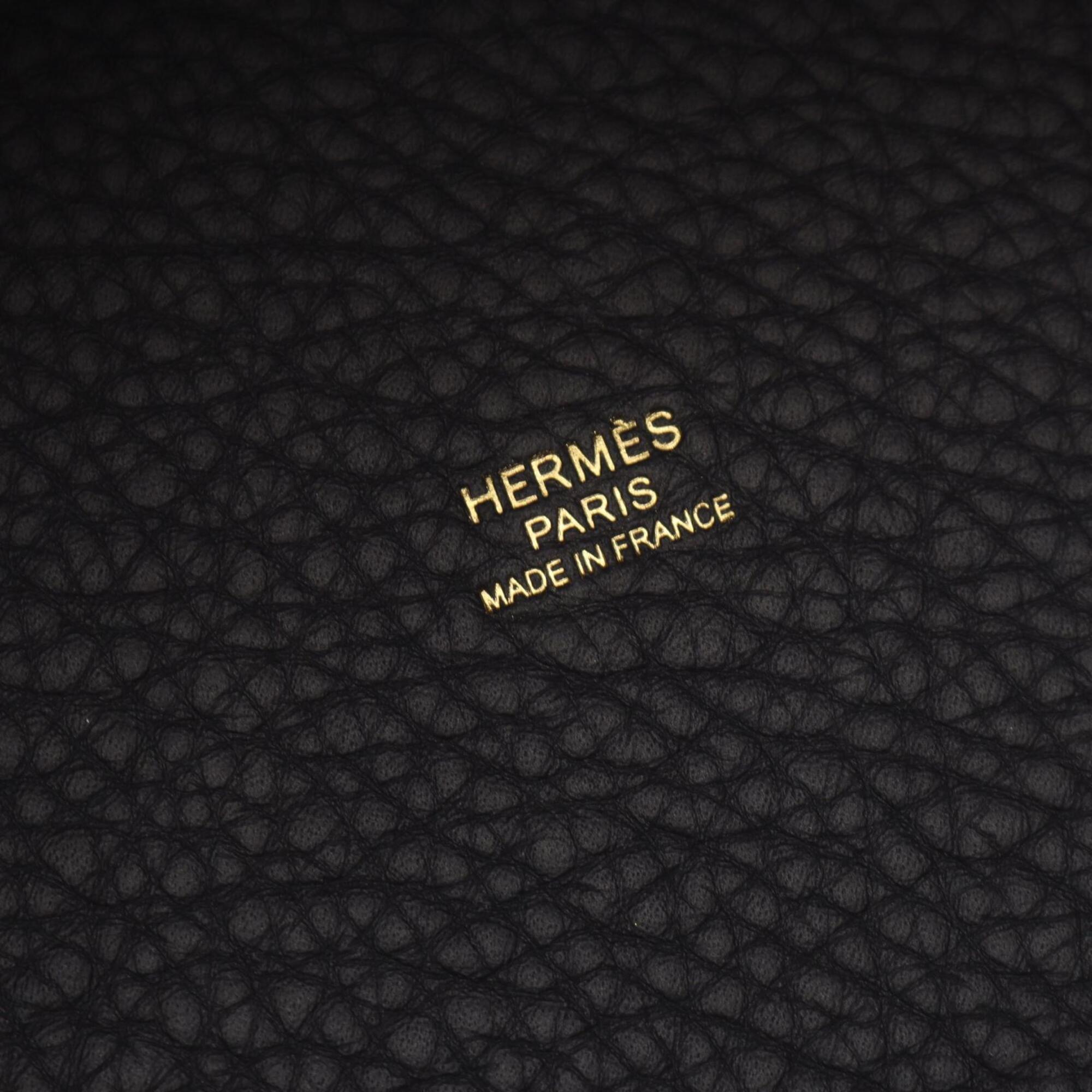 Hermes Picotin Lock PM Handbag, Leather, Taurillon Clemence Women's, Navy Blue — New - Store Return