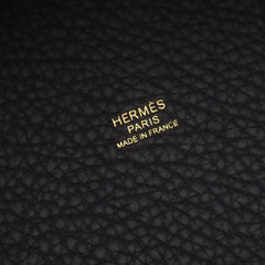 Hermes Picotin Lock PM Handbag, Leather, Taurillon Clemence Women's, Navy Blue — New - Store Return