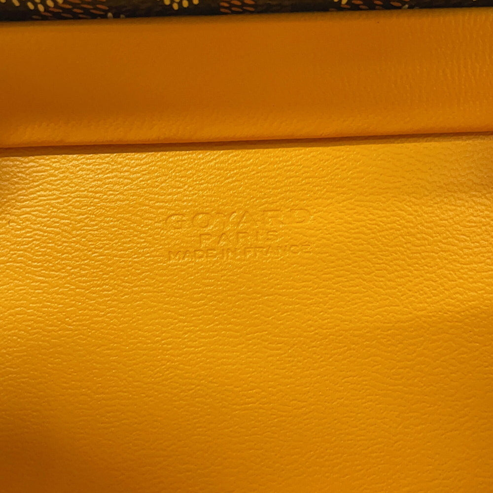 Goyard Saigon Mini Trunk Bag Wood SAIMA3MINTY01CL01P GOYARD Black 2-way Handbag — Like New