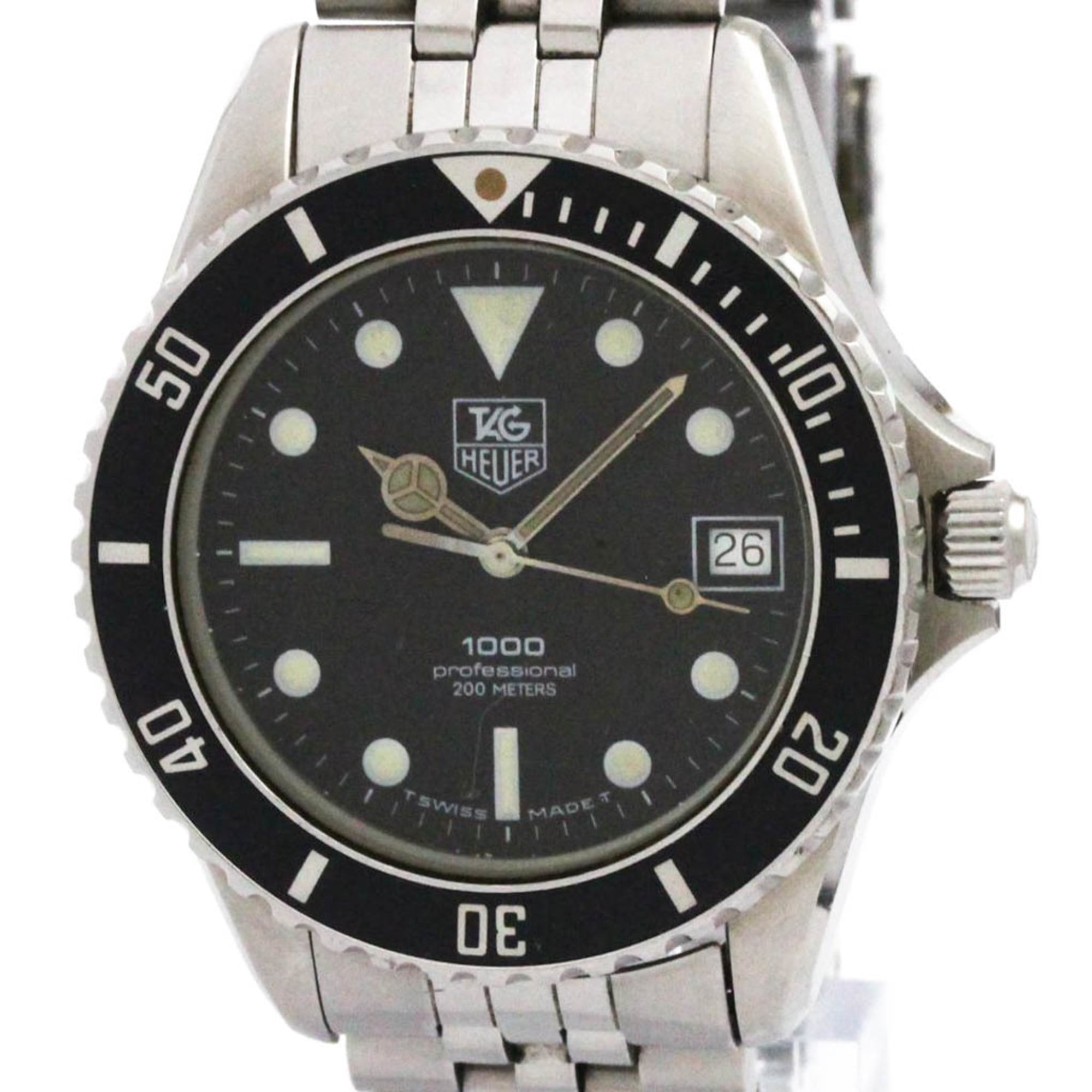 TAG HEUER 1000 Stainless Steel Quartz Mens Watch 980.013 — Good
