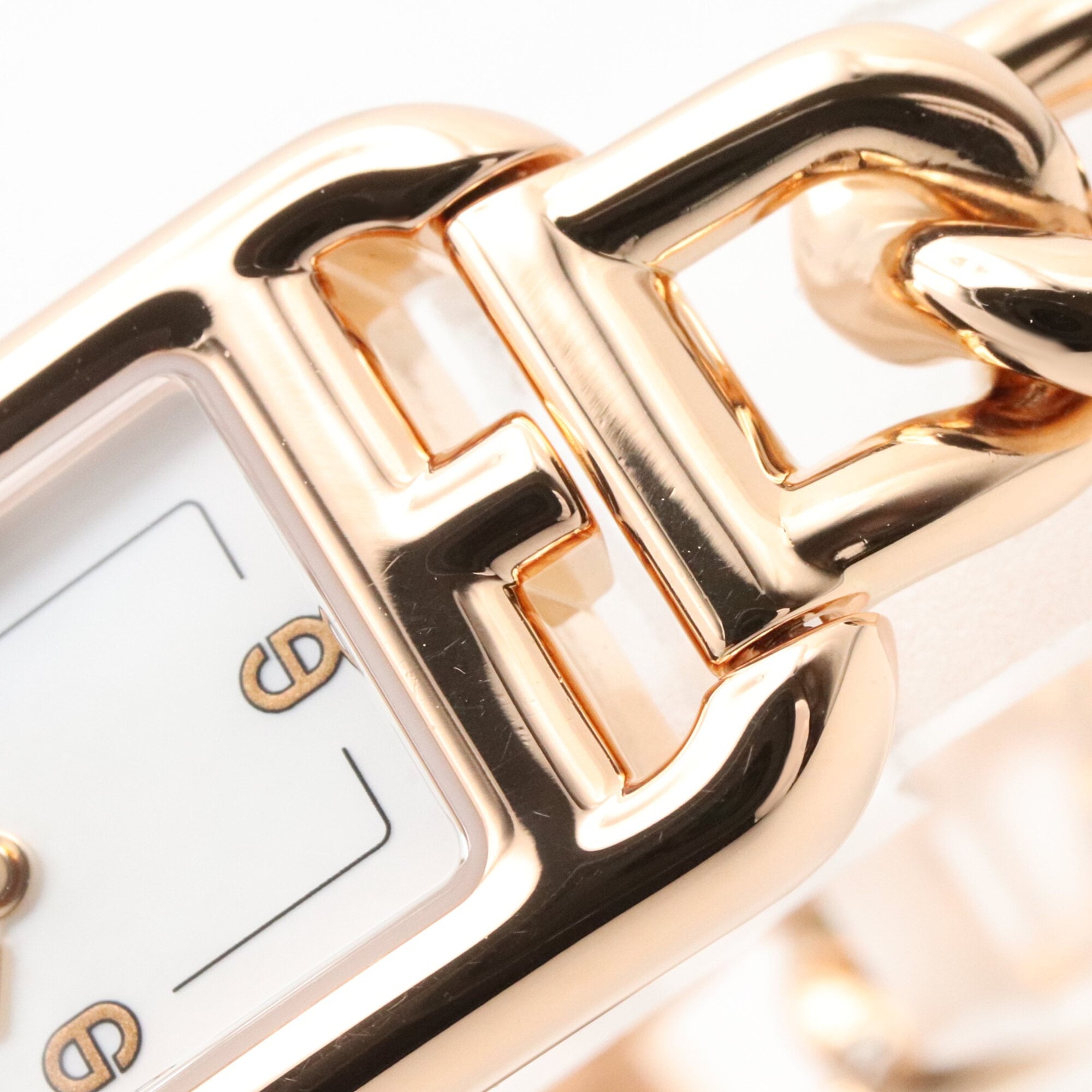Hermes Nantucket PM 29mm Watch, 18K Pink Gold (PG), Women's, White/White Shell, NA2.170 — Very Good