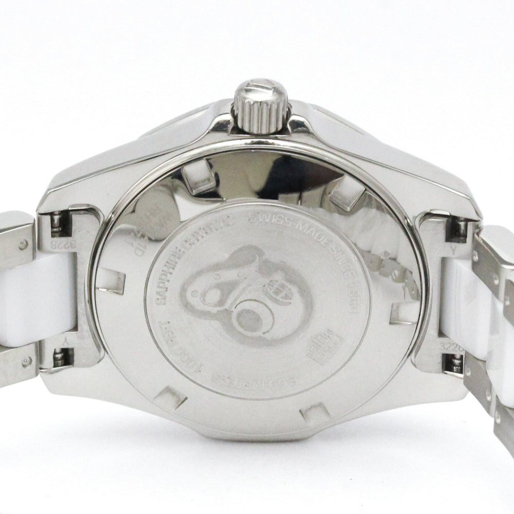 TAG HEUER Aquaracer Diamond Steel Quartz Ladies Watch WAY141D Polished — Very Good