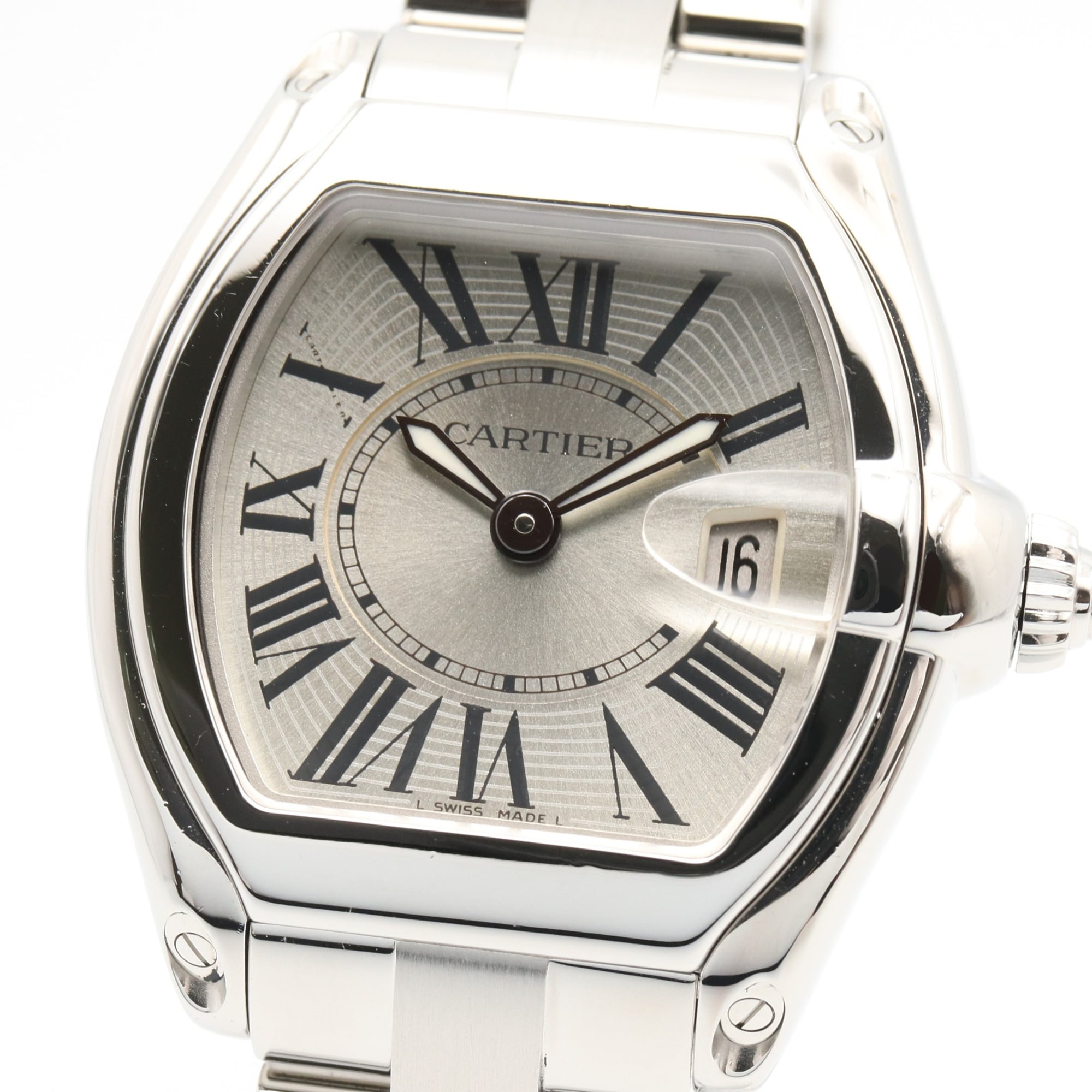Cartier Roadster SM Watch, Stainless Steel, Ladies, Silver Tone, W62016V3 — Very Good