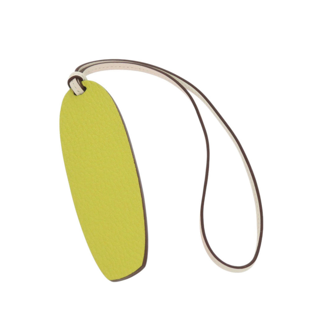 Hermes Like new Hermès Surfboard Bag Charm Chevre Mysore Rose Lipstick Lime Keychain Pink 1185 — Like New
