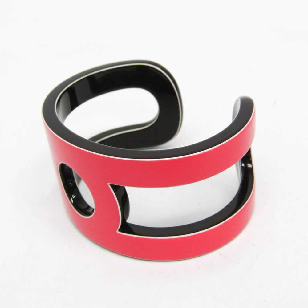 Hermes Variation Lacquer,Wood Bangle Brown,Pink — Like New
