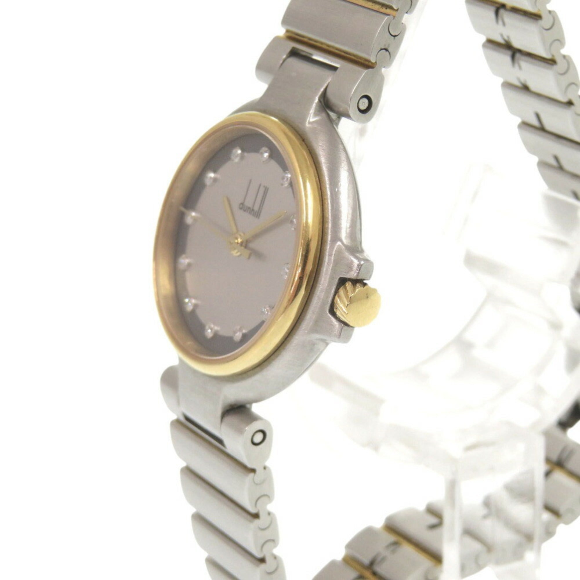 Dunhill Millennium 12P Diamond SS Grey Quartz Watch 0028Dunhill — Good
