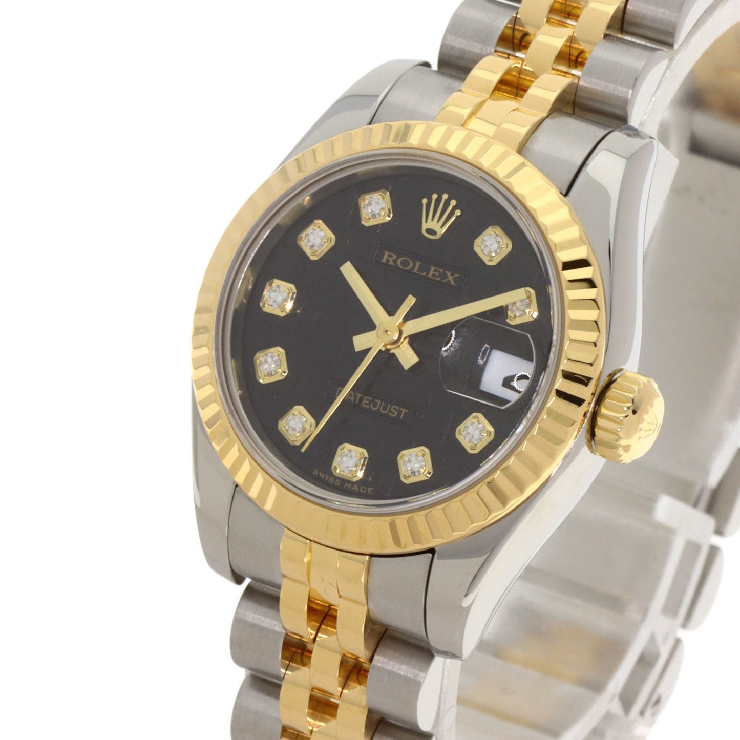 Rolex 179173G Datejust 10P Diamond Watch Stainless Steel/SSx18KYG/18KYG Women's ROLEX